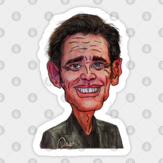 Jim Carrey Sticker by Henry Drae